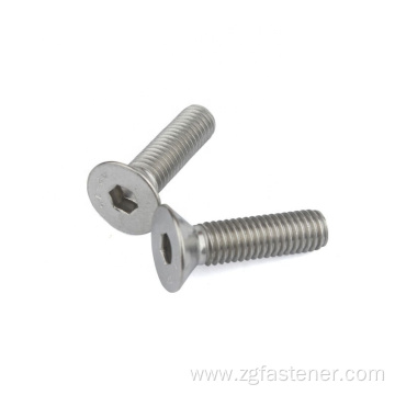 Stainless steel flat head socket screws Hex socket head screws